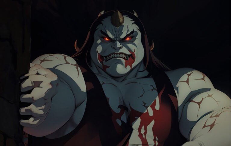 Horned Demon in Demon Slayer