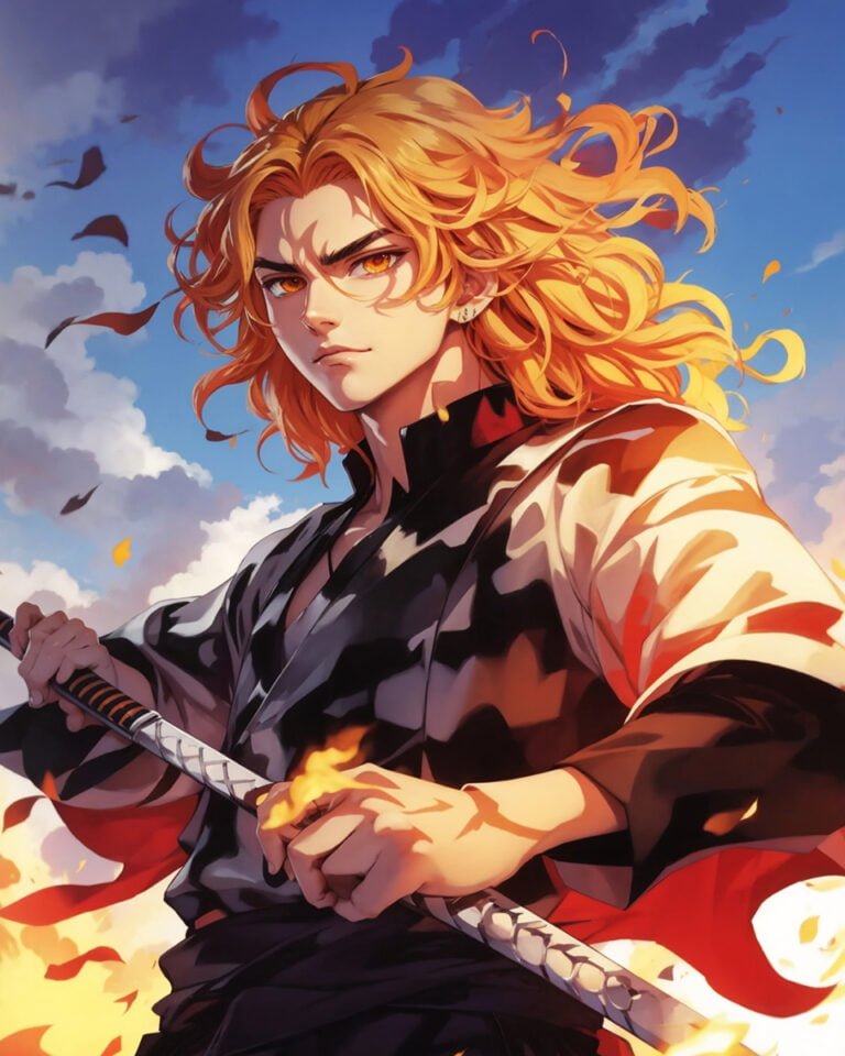 Kyojuro Rengoku the Flame Hashira: Red Haired Demon Slayer