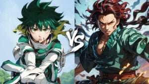 deku vs tanjiro demon slayer