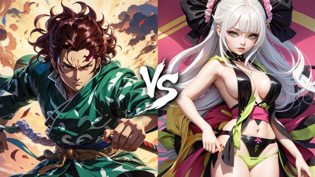 Tanjiro vs Daki Demon Slayer