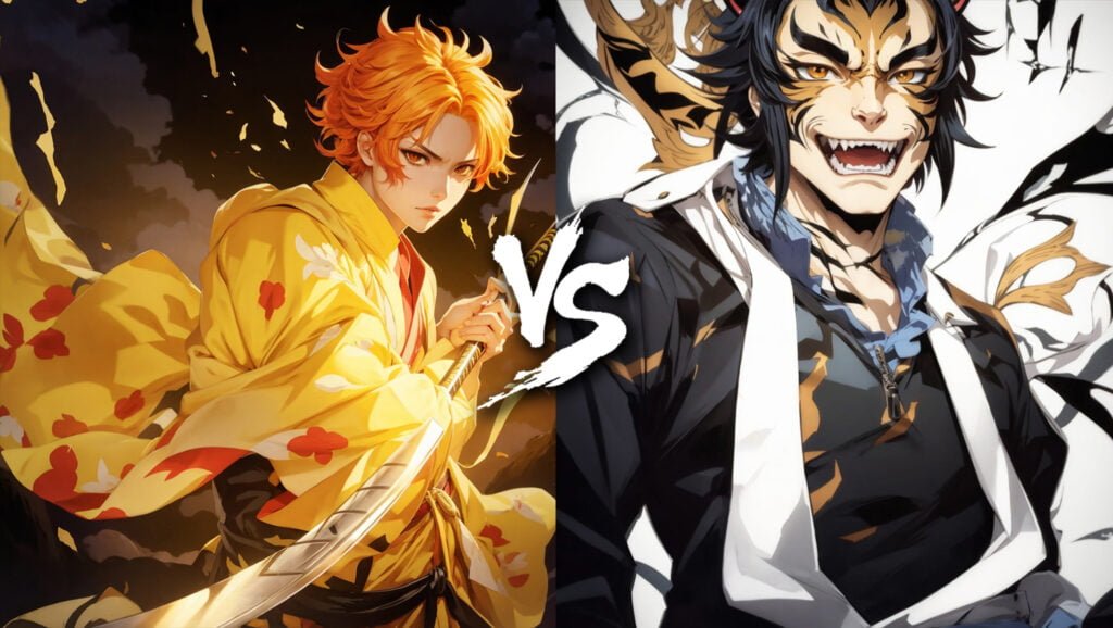 Zenitsu vs Kaigaku Demon slayer