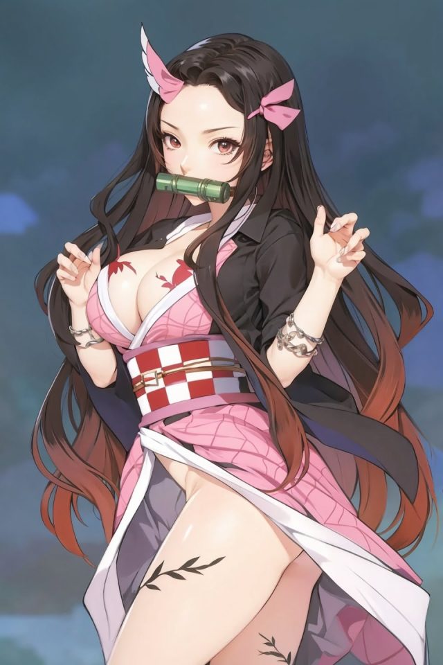 demon slayer nezuko fanart